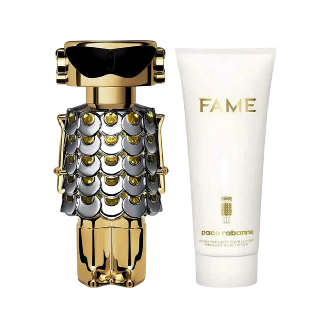 Paco Rabanne Set Paco Rabanne: Fame – Eau de Parfum for Women, 80 ml + Fame, Hydrating, Body Lotion, 100 ml