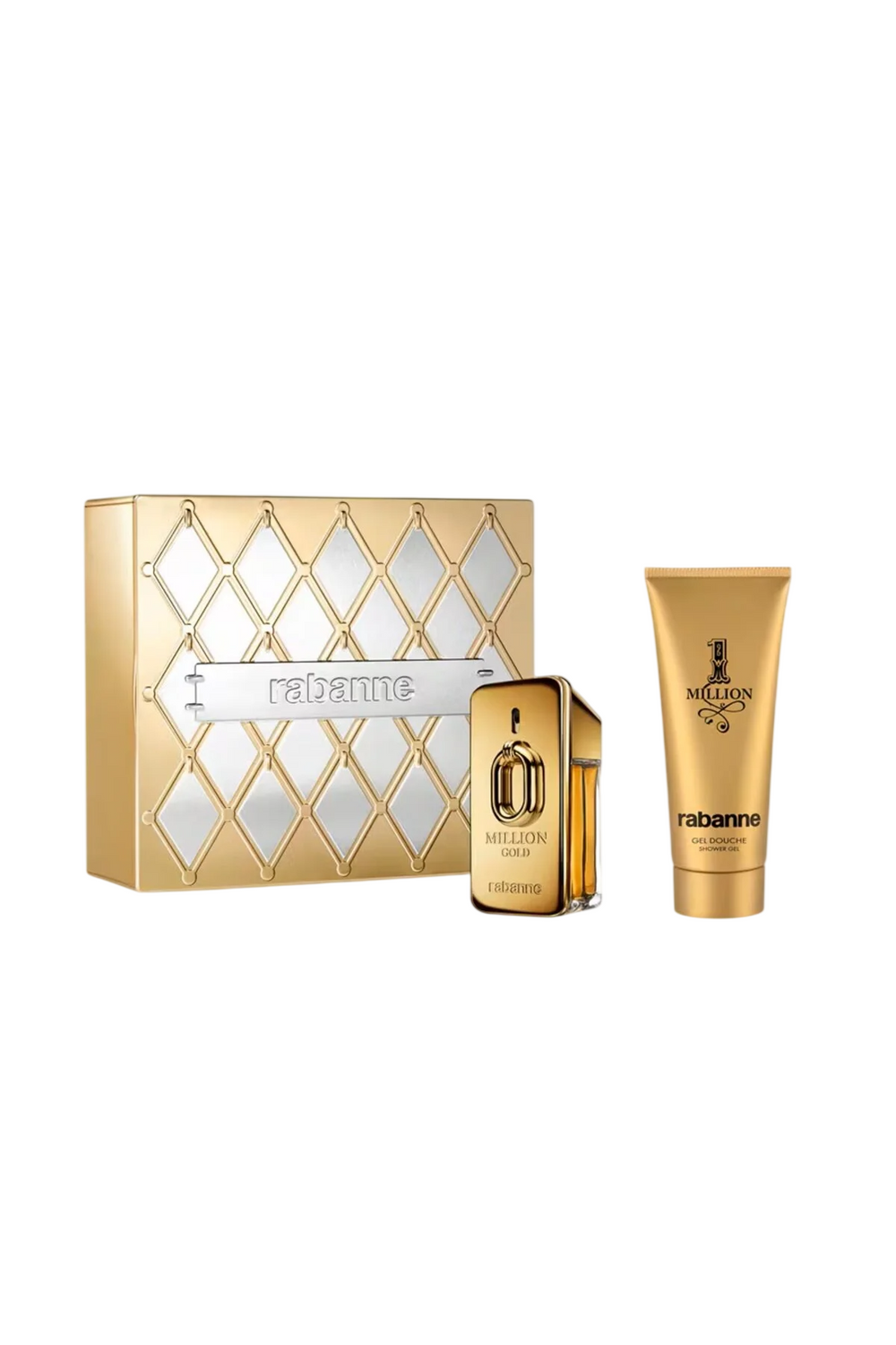 Paco Rabanne Set Paco Rabanne: Million Gold – Eau de Parfum for Women, Refillable, 50 ml + Million Gold, Shower Gel, 100 ml