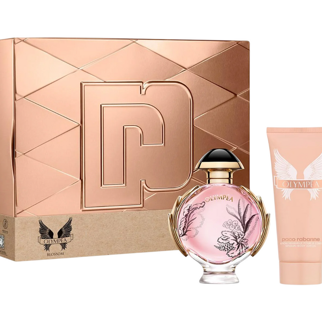 Paco Rabanne Set Paco Rabanne: Olympea Blossom – Eau de Parfum for Women, 80 ml + Olympea Blossom, Hydrating, Body Lotion,…