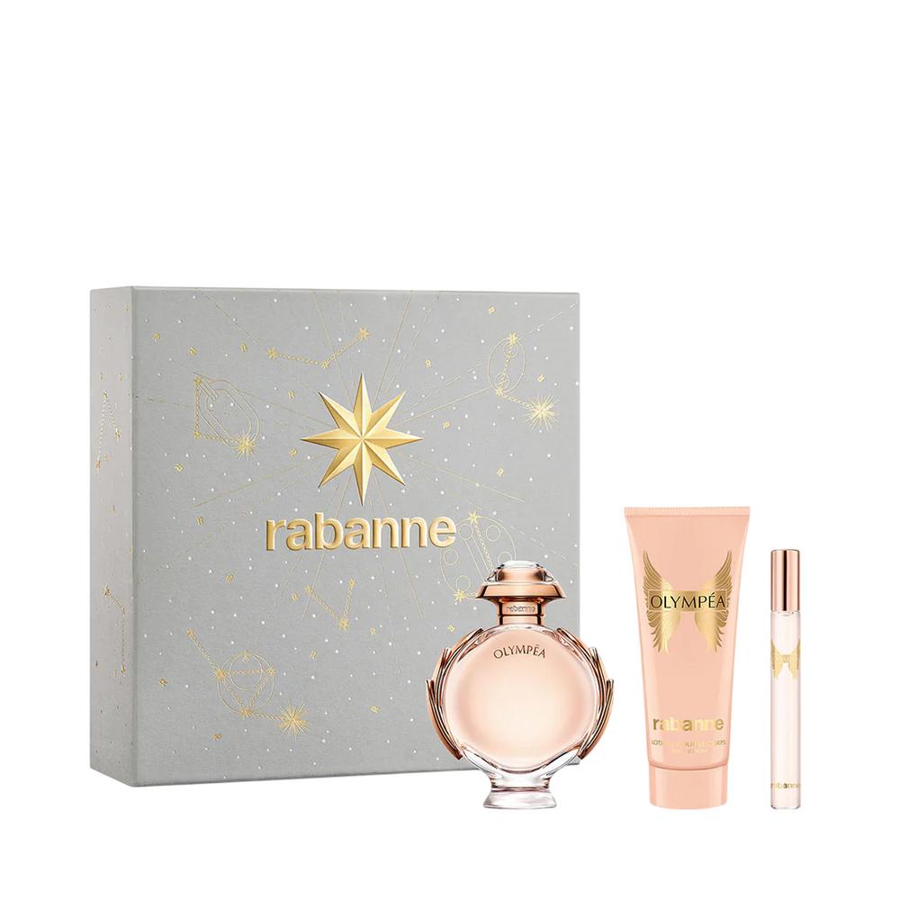 Paco Rabanne Set Paco Rabanne: Olympea – Eau de Parfum for Women, 80 ml + Olympea, 10 ml + Olympea, Body Lotion, 100 ml