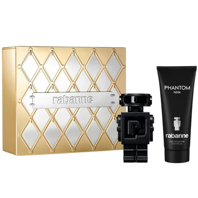 Paco Rabanne Set Paco Rabanne: Phantom – Parfum for Men, 50 ml + Phantom, Hydrating, Shower Gel, Body, All Skin Types, 100 ml