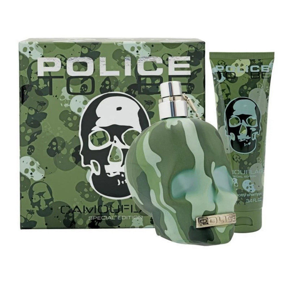 Police Set Police: To Be Camouflage – Eau de Toilette for Men, 75 ml + To Be Camouflage, Hydrating, Body Lotion, 100 ml