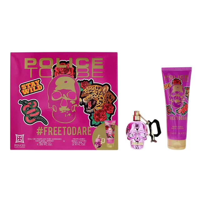 Police Set Police: To Be Free To Dare Hydrating – Body Lotion for Men, 100 ml + To Be Free To Dare, Eau de Parfum, 40 ml