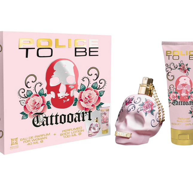 Police Set Police: To Be Tattooart – Eau de Parfum for Women, 40 ml + To Be Tattooart, Body Lotion, 100 ml
