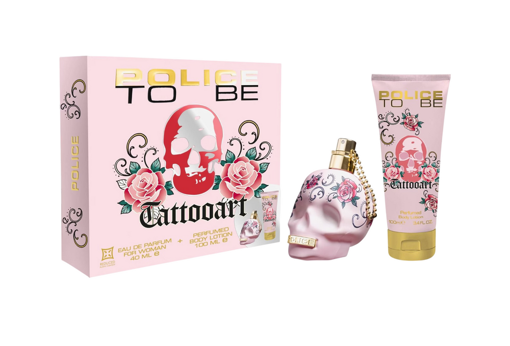 Police Set Police: To Be Tattooart – Eau de Parfum for Women, 40 ml + To Be Tattooart, Body Lotion, 100 ml
