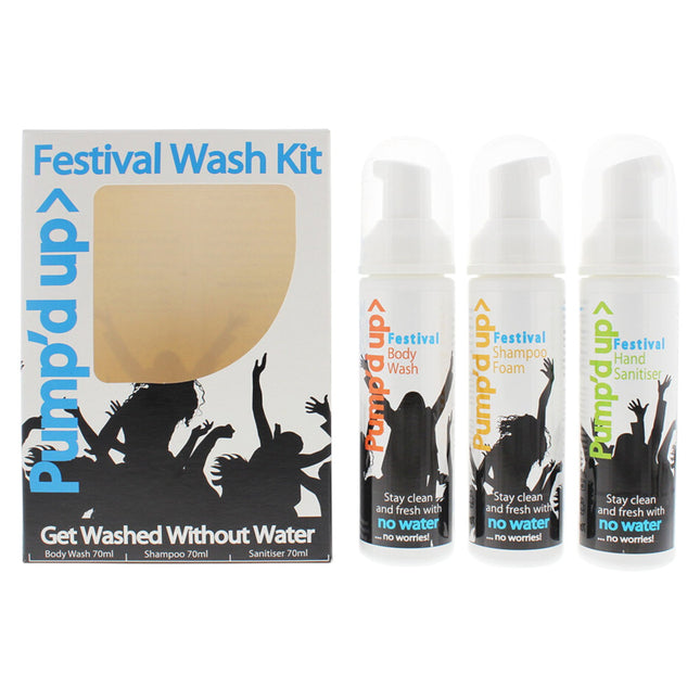 Pump`D Up Set Pump'D Up: Festival Hydrating Body Wash 70 ml + Festival Hydrating Foam 70 ml + Festival Cleansing – Hand Gel…