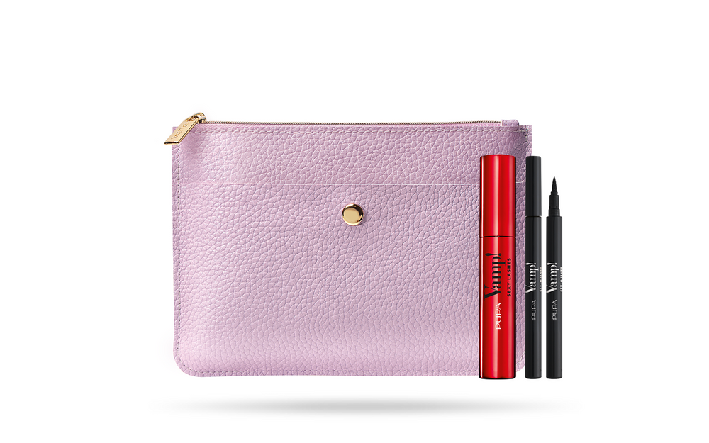 Pupa Set Pupa: Pupa – Liquid Eyeliner for Women, Black, 1.5 ml + Vamp! Sexy Lashes, Paraben-Free, Mascara, 011, Sexy Black, 12 ml
