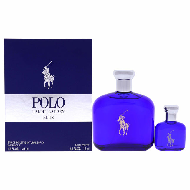 Ralph Lauren Set Ralph Lauren: Polo Blue – Eau de Toilette for Men, 125 ml + Polo Blue, 15 ml Miniature