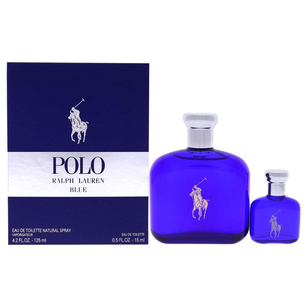 Ralph Lauren Set Ralph Lauren: Polo Blue – Eau de Toilette for Men, 125 ml + Polo Blue, 15 ml Miniature