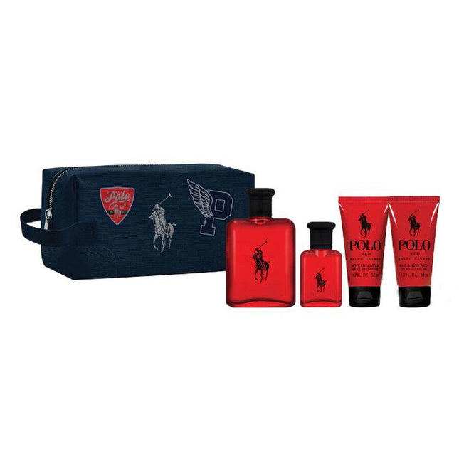 Ralph Lauren Set Ralph Lauren: Polo Red – Eau de Toilette for Men, 125 ml + Polo Red, 40 ml + Polo Red, Moisturizing,…