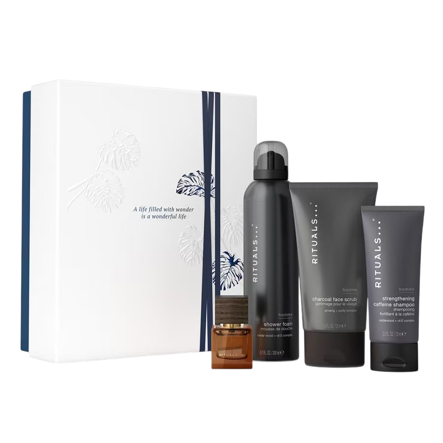 Rituals Set Rituals: L'Essentiel – Eau de Parfum for Men, 50 ml + Homme, Caffeine, Hair Shampoo, For Strengthening, 70 ml +…