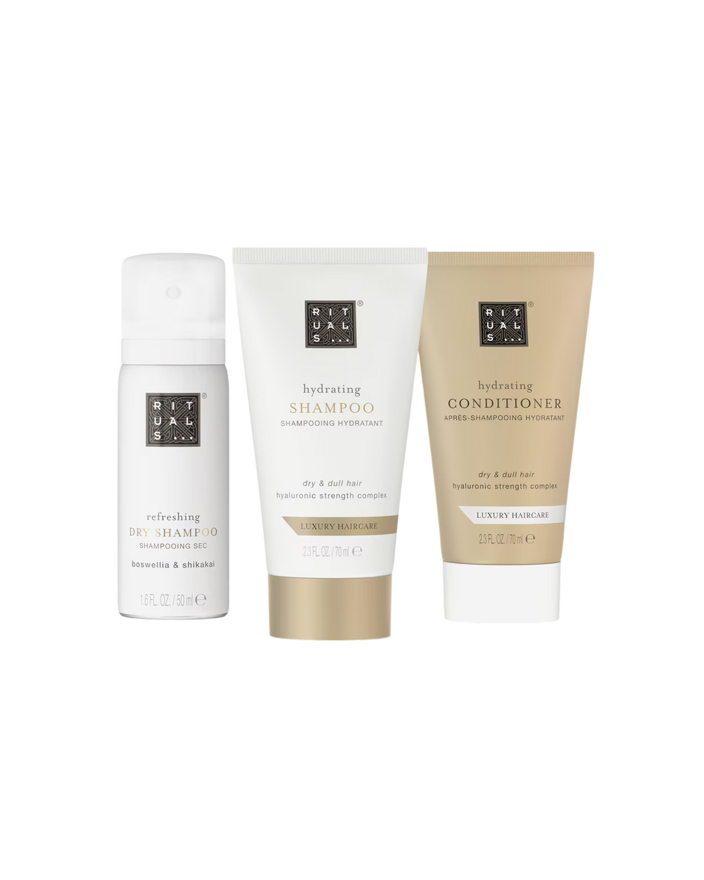 Rituals Set Rituals: Luxury Hair Care – Hair Shampoo for Women, Hydrating, 70 ml + Luxury Hair Care, Hair Conditioner,…