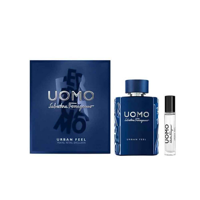 Salvatore Ferragamo Set Salvatore Ferragamo: Uomo Urban Feel – Eau de Toilette for Men, 10 ml + Uomo Urban Feel, 100 ml