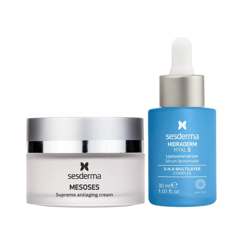 Sesderma Set Sesderma: Mesoses Anti Aging – Cream for Women, For Face, 50 ml + Hydraderm Hyal 5, Ultra Hydrating, Serum,…