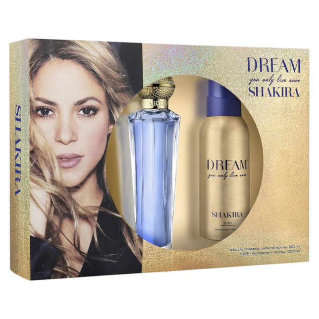 Shakira Set Shakira: Dream You Only Live Once – Eau de Toilette for Women, 80 ml + Dream You Only Live Once, Deodorant…