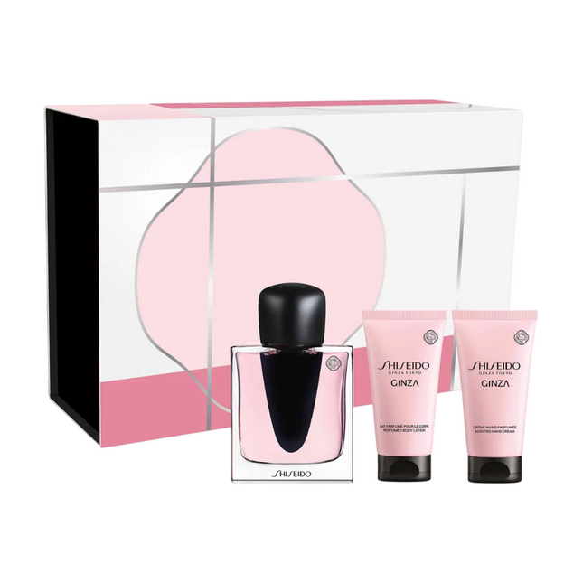 Shiseido Set Shiseido: Ginza – Eau de Parfum for Women, 50 ml + Ginza, Moisturizing, Body Lotion, 50 ml + Ginza, Hydrating,…