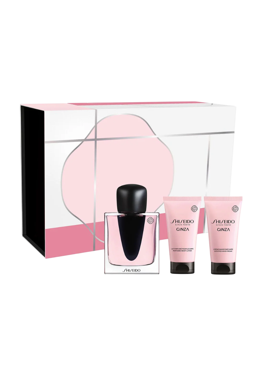 Shiseido Set Shiseido: Ginza – Eau de Parfum for Women, 50 ml + Ginza, Moisturizing, Body Lotion, 50 ml + Ginza, Hydrating,…