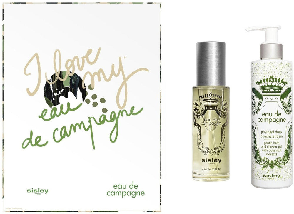Sisley Set Sisley: Eau De Campagne Moisturizing – Shower Gel for Women, All Skin Types, 250 ml + Eau De Campagne, Eau de…