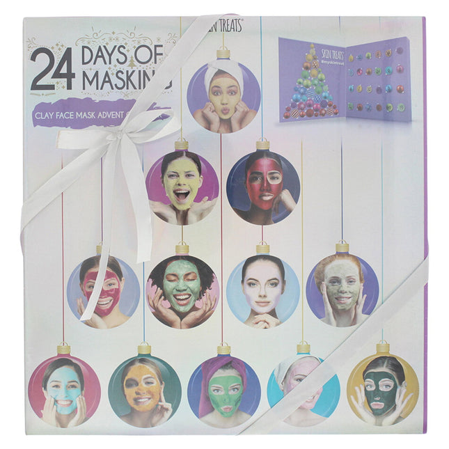 Skin Treats Set Skin Treats 24 Days Of Masking Advent Calendar – Clay Mask for Women, 24 pcs, 192 ml