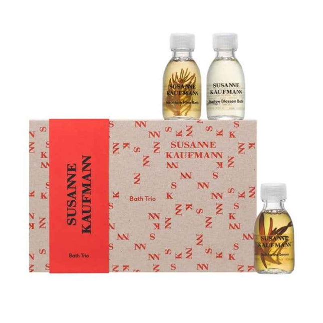 Susanne Kaufmann Bath Trio Set Susanne Kaufmann: Body Care Bath For The Senses Nourishing – Bath Oil for Women, 30 ml + Body Care Bath, Mountain Pine, Relaxing, 30 ml + Body Care Bath, Mallow Blossom, Nourishing,…