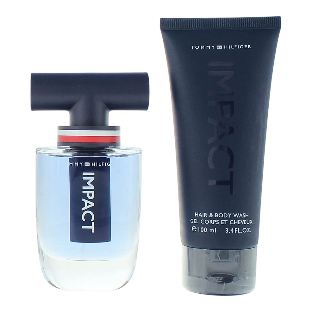 Tommy Hilfiger Set Tommy Hilfiger: Impact – Eau de Toilette for Men, 50 ml + Impact, Shower Gel, Body, 100 ml