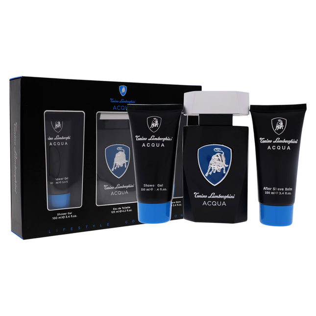Tonino Lamborghini Set Tonino Lamborghini: Acqua – Eau de Toilette for Men, 125 ml + Acqua, Hydrating, Shower Gel, All Skin…