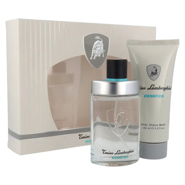 Tonino Lamborghini Set Tonino Lamborghini: Essenza – Eau de Toilette for Men, 75 ml + Essenza, Hydrating, Aftershave Balm,…