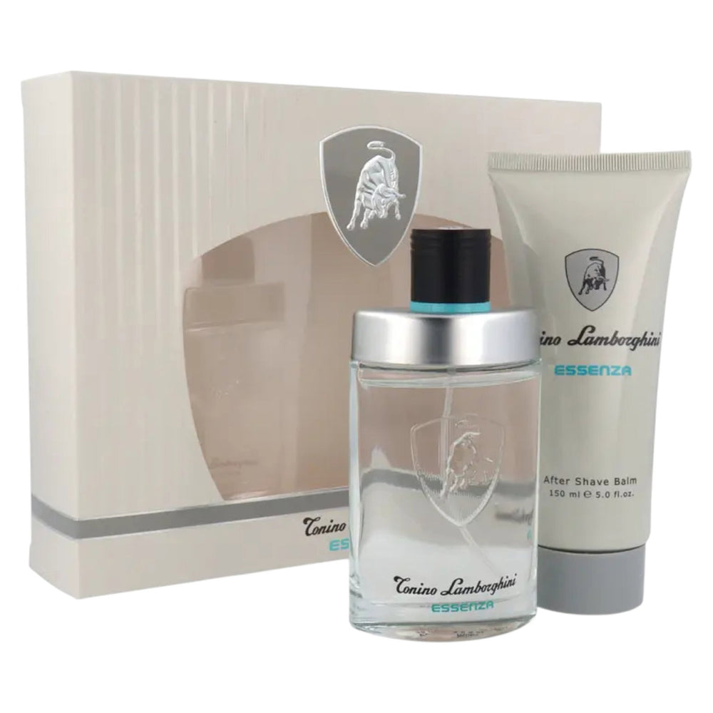 Tonino Lamborghini Set Tonino Lamborghini: Essenza – Eau de Toilette for Men, 75 ml + Essenza, Hydrating, Aftershave Balm,…