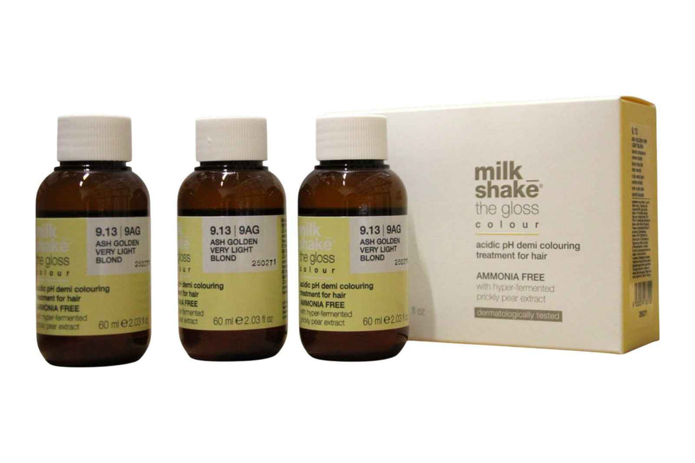 Milk Shake Set Trio Milk Shake The Gloss – Demi-Permanent Hair Dye for Women, 9.139AG, 3 pcs, 60 ml