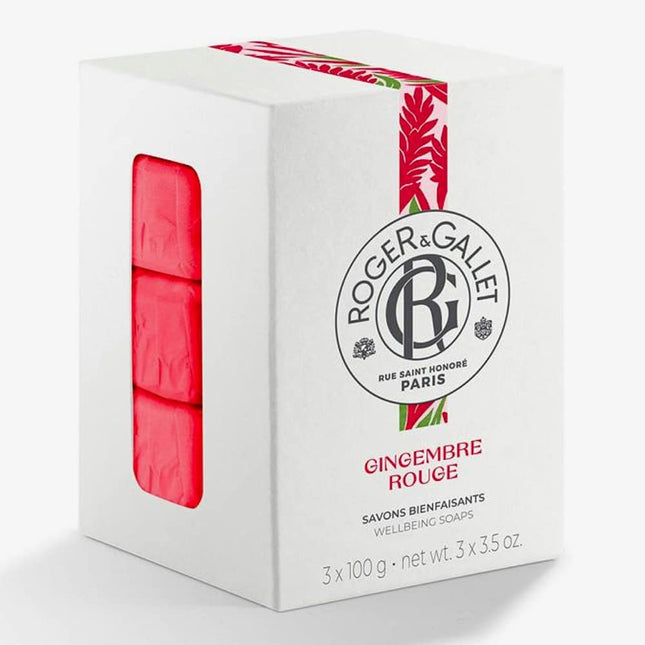 Roger & Gallet Set Trio Roger & Gallet Gingembre Rouge – Soap Bar Unisex, 3 pcs, 100 g
