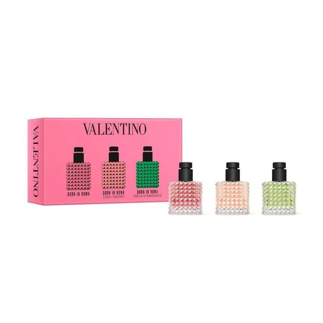 Valentino Set Valentino: Born In Roma Donna – Eau de Parfum for Women, 6 ml Miniature + Born In Roma Coral Fantasy Donna, 6…