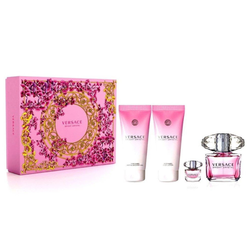 Versace Set Versace: Bright Crystal – Eau de Toilette for Women, 90 ml + Bright Crystal, Hydrating, Body Lotion, 100 ml +…