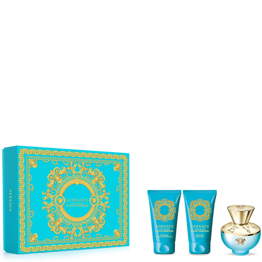Versace Set Versace: Dylan Turquoise – Eau de Toilette for Women, 50 ml + Dylan Turquoise, Shower Gel, 50 ml + Dylan…