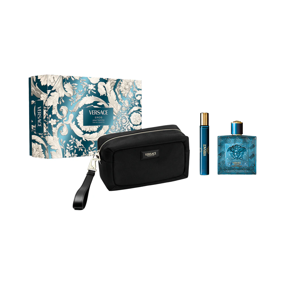 Versace Set Versace: Eros – Eau de Toilette for Men, 100 ml + Eros, 10 ml +