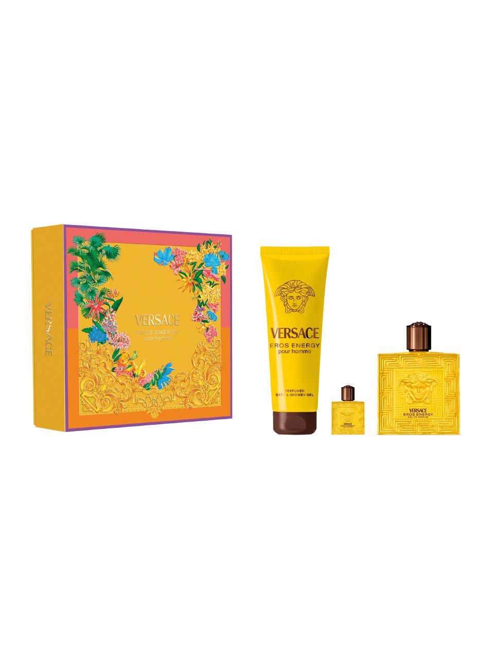 Versace Set Versace: Eros Energy – Eau de Parfum for Men, 100 ml + Eros Energy, 5 ml + Eros Energy, Shower Gel, 150 ml