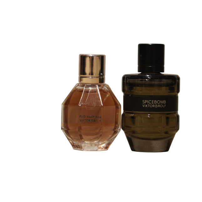 Viktor & Rolf Set Viktor & Rolf: Flowerbomb – Eau de Parfum for Women, 7 ml Miniature + Spicebomb, Eau de Toilette, 7 ml Miniature