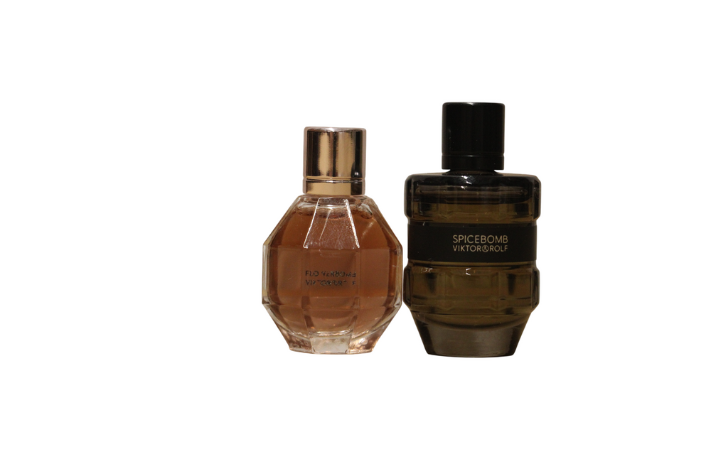 Viktor & Rolf Set Viktor & Rolf: Flowerbomb – Eau de Parfum for Women, 7 ml Miniature + Spicebomb, Eau de Toilette, 7 ml Miniature