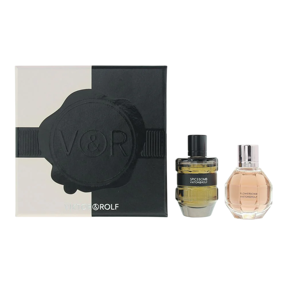 Viktor & Rolf Set Viktor & Rolf: Flowerbomb – Eau de Parfum for Men, 7 ml + Spicebomb, Eau de Toilette, 7 ml Miniature