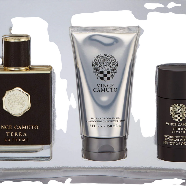 Vince Camuto Set Vince Camuto: Terra Extreme – Eau de Toilette for Men, 100 ml + Terra Extreme, Anti-Perspirant, Deodorant…