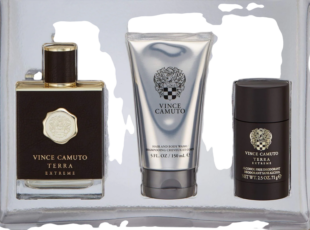 Vince Camuto Set Vince Camuto: Terra Extreme – Eau de Toilette for Men, 100 ml + Terra Extreme, Anti-Perspirant, Deodorant…