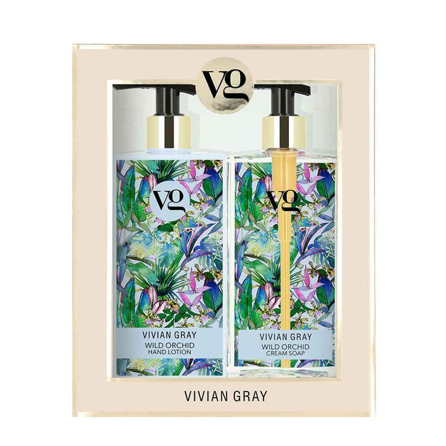 Vivian Gray Set Vivian Gray: Wild Orchid Hydrating – Hand Lotion for Women, 350 ml + Wild Orchid, Cleansing, Liquid Soap, 350 ml