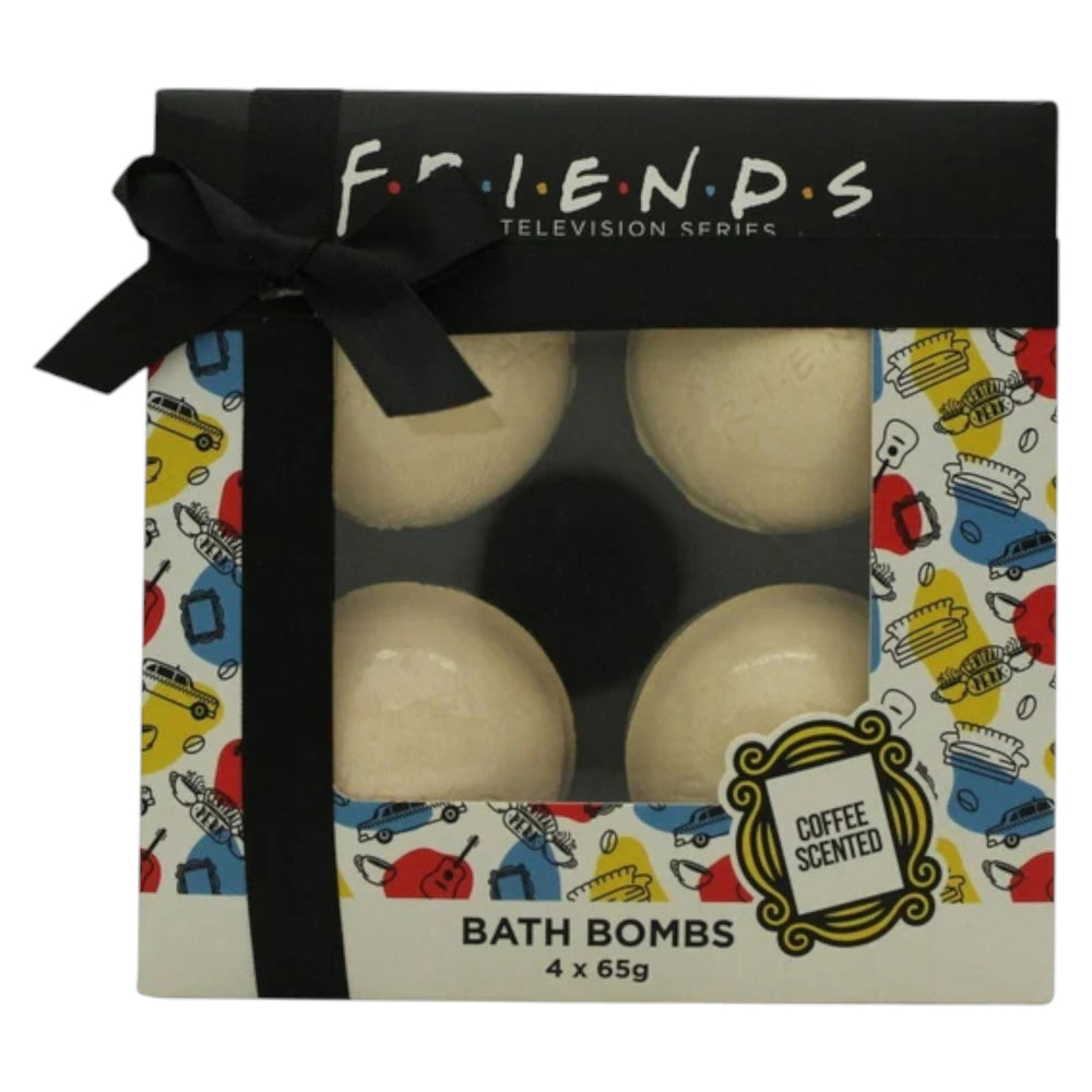 Warner Bros Set Warner Bros Friends Relaxing Coffee – Bath Bomb for Women, Coffee, x4 pcs, 65 g