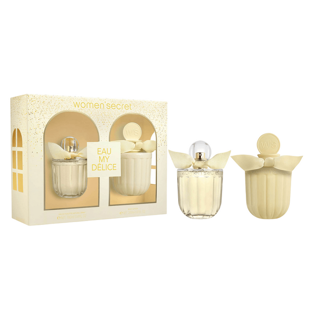 Women`Secret Set Women'Secret: Eau My Delice – Eau de Toilette for Women, 100 ml + Eau My Delice, Hydrating, Body Lotion,…