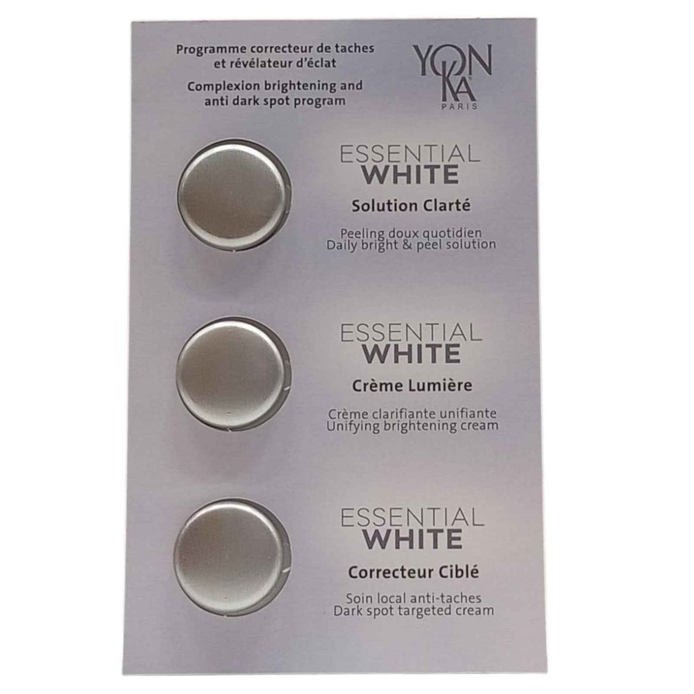 YonKa Set YonKa: Correcteur Cible Anti Spot – Cream for Women, For Face ml Sample + Lumiere, Anti Spot, Day & Night, For Face, 1 ml Sample + Essential White, Anti Spot, Day & Night, For Face, 0.5 ml Sample