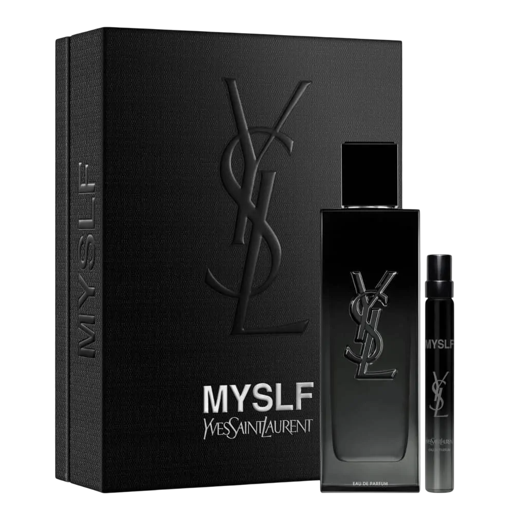 Yves Saint Laurent Set Yves Saint Laurent: Myslf – Eau de Parfum for Men, Refillable, 100 ml + Myslf, 10 ml
