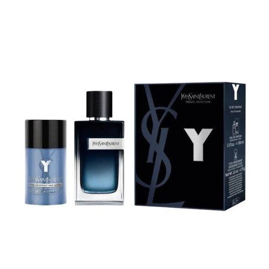 Yves Saint Laurent Set Yves Saint Laurent: Y Intense – Eau de Parfum for Men, 100 ml + Y, Anti-Perspirant, Deodorant Stick,…
