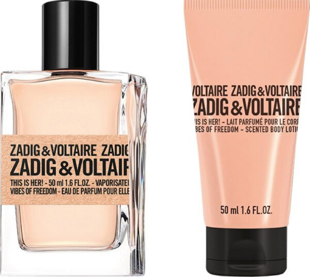 Zadig & Voltaire Set Zadig & Voltaire: This Is Her! Vibes Of Freedom – Eau de Parfum for Women, 50 ml + This Is Her! Vibes…