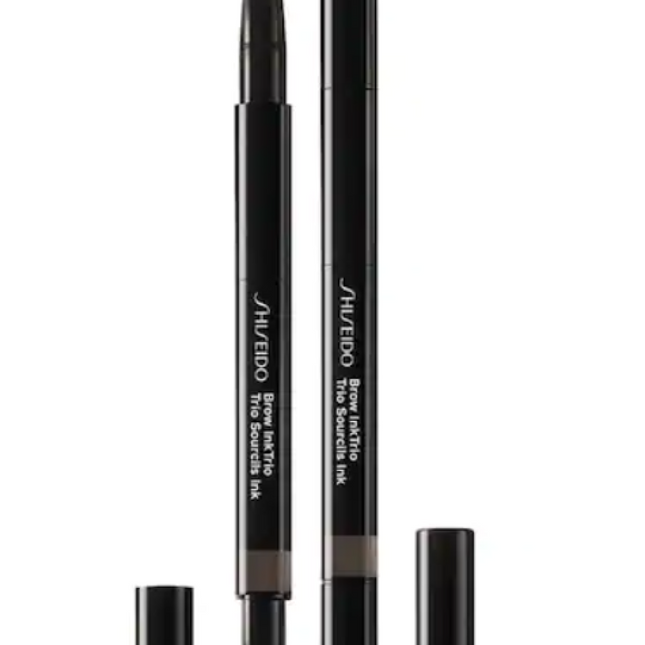 Shiseido Brow Ink Trio – Eyebrow Cream Pencil & Brush 2-in-1 for Women, 03, Deep Brown, 0.31 g Tester