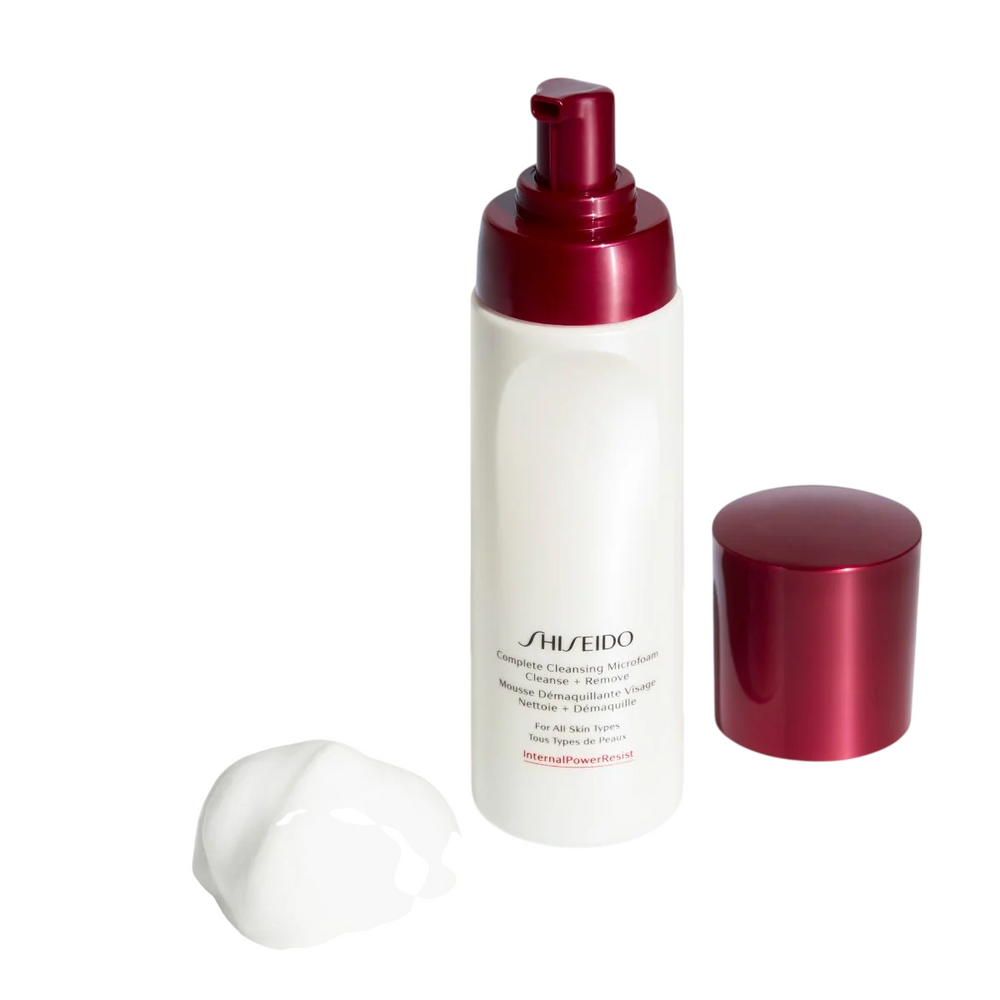 Shiseido Complete Cleansing Microfoam – Cleansing Foam for Women, 180 ml