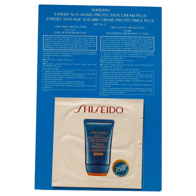 Shiseido Expert Sun Protection – Cream for Women, For Face, SPF 50+, 2 ml Sample
